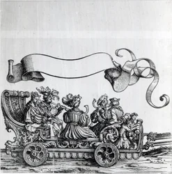 Scène de la procession triomphale de Maximilien, c.1516-18